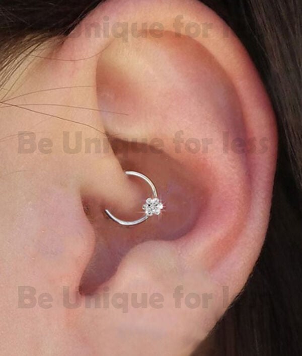 Sterling silver deals daith piercing